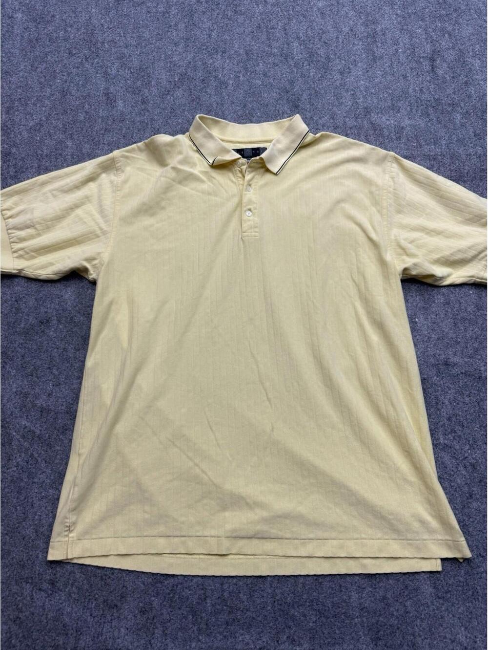 Vintage Y2K Nike Golf Polo Dri Fit Yellow XL Retro 2000s